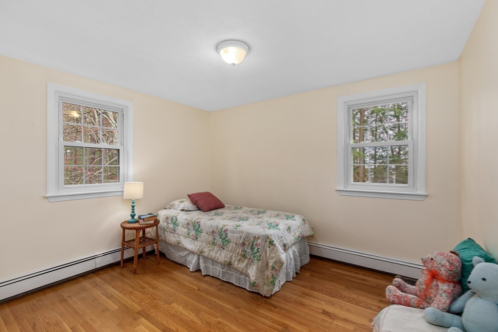 15 Massasoit Circle Walpole, MA 02032 - Photo 17 of 34 a bedroom with a bed and wooden floor