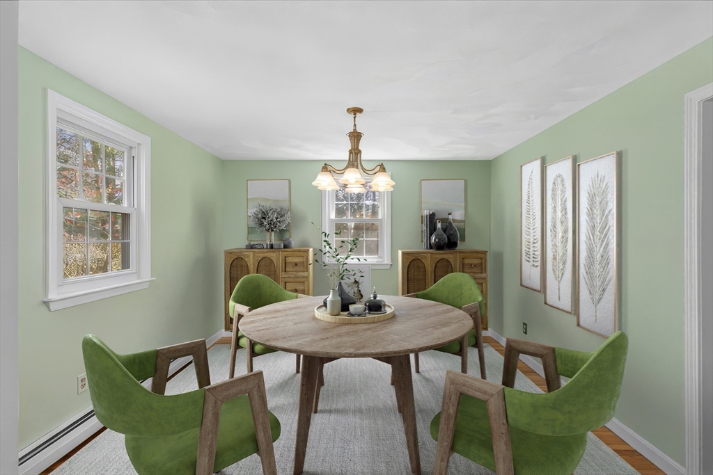 15 Massasoit Circle Walpole, MA 02032 - Photo 7 of 34 a view of a dining room with furniture window and outside view