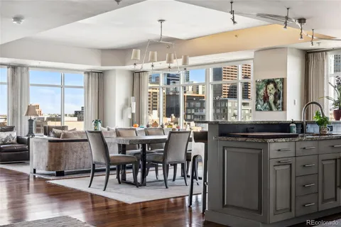 a kitchen with granite countertop lots of counter top space