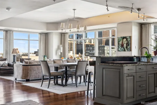 a kitchen with granite countertop lots of counter top space