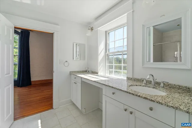 a view of a backyard with a deck