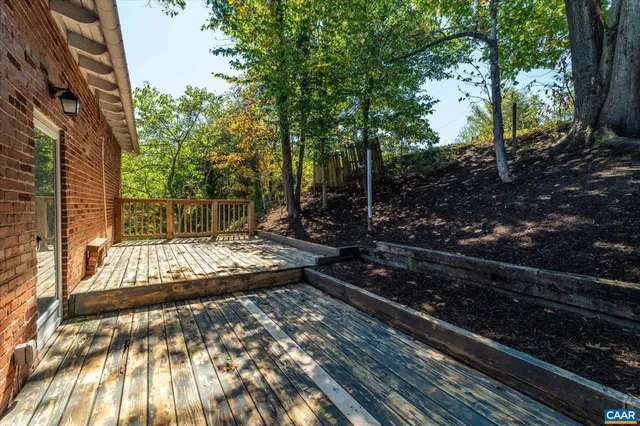 a backyard of a house with barbeque oven