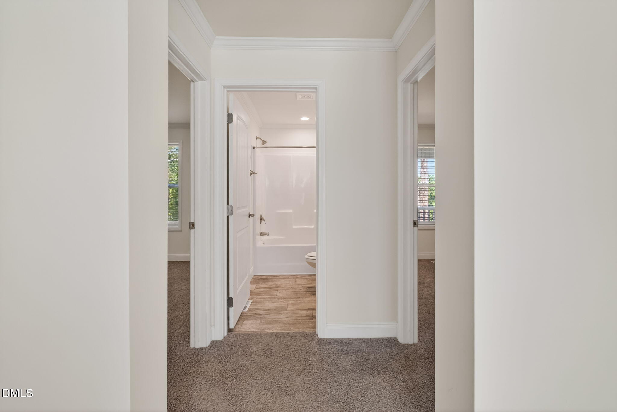 7122 Guess Road Hillsborough, NC 27278 - Photo 40 of 48 a view of a bathroom from a hallway