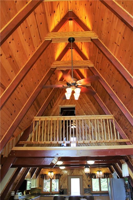 241 Fairview Road Midland, PA 15059 - Photo 3 of 25 2 Story Great Room with Loft and Bedroom-Wood and Beam Ceilings