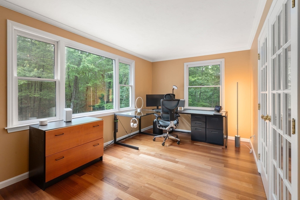 12 Thorny Lea Road Sharon, MA 02067 - Photo 11 of 29 a view of a workspace with furniture and a window