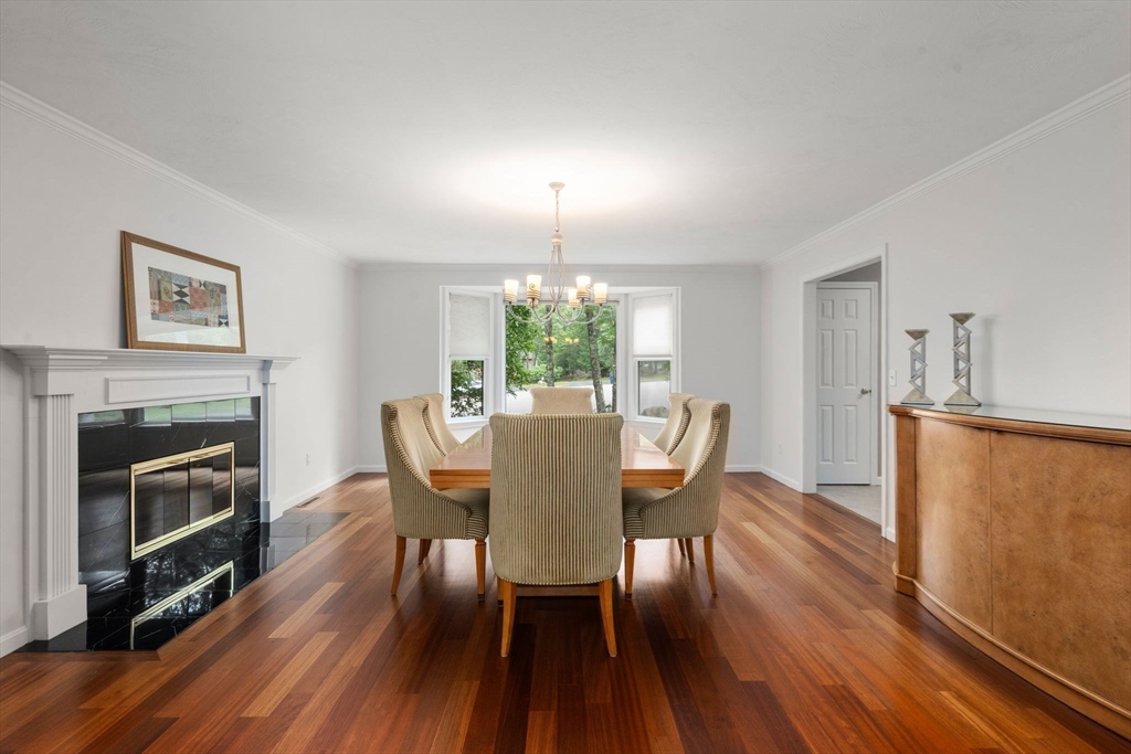 12 Thorny Lea Road Sharon, MA 02067 - Photo 9 of 29 a view of a dining room with furniture window and wooden floor