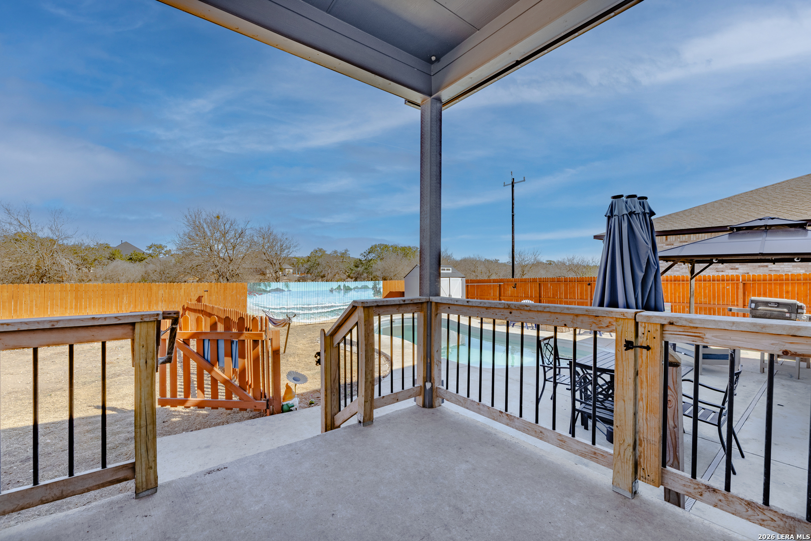 229 Jereth Crossing Castroville, TX 78009 - Photo 37 of 41 a view of a balcony with furniture