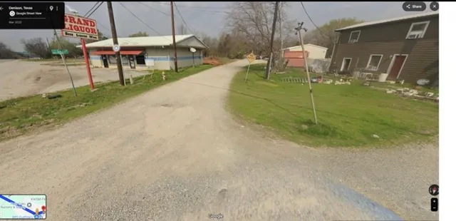 a garden view with a seating space