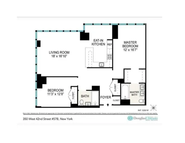 $1,750,000 | 350 West 42nd Street, Unit 34B | Hell's Kitchen