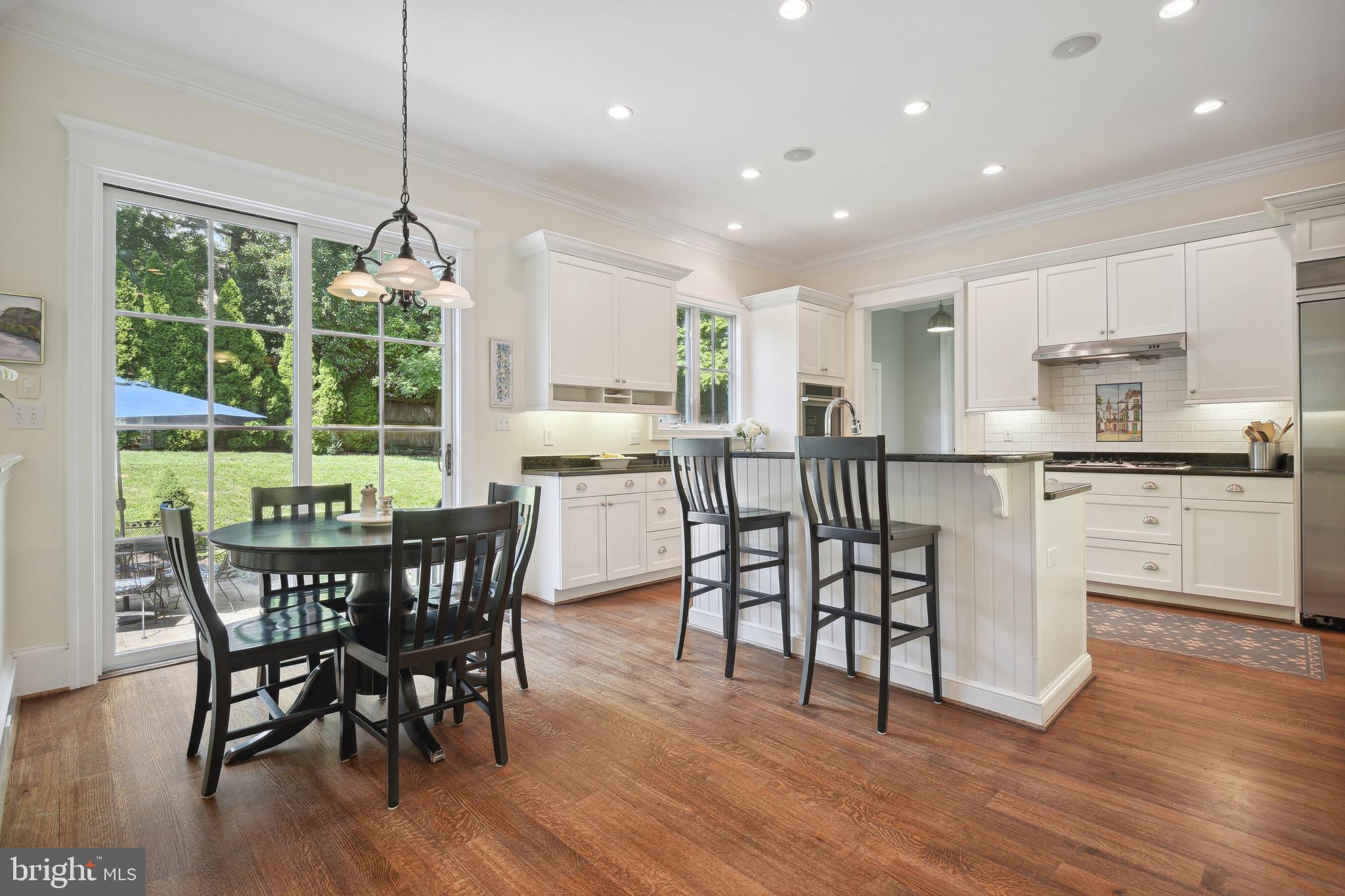4317 Rosedale Avenue Bethesda, MD 20814 - Photo 15 of 46 Kitchen with Island and Breakfast Area