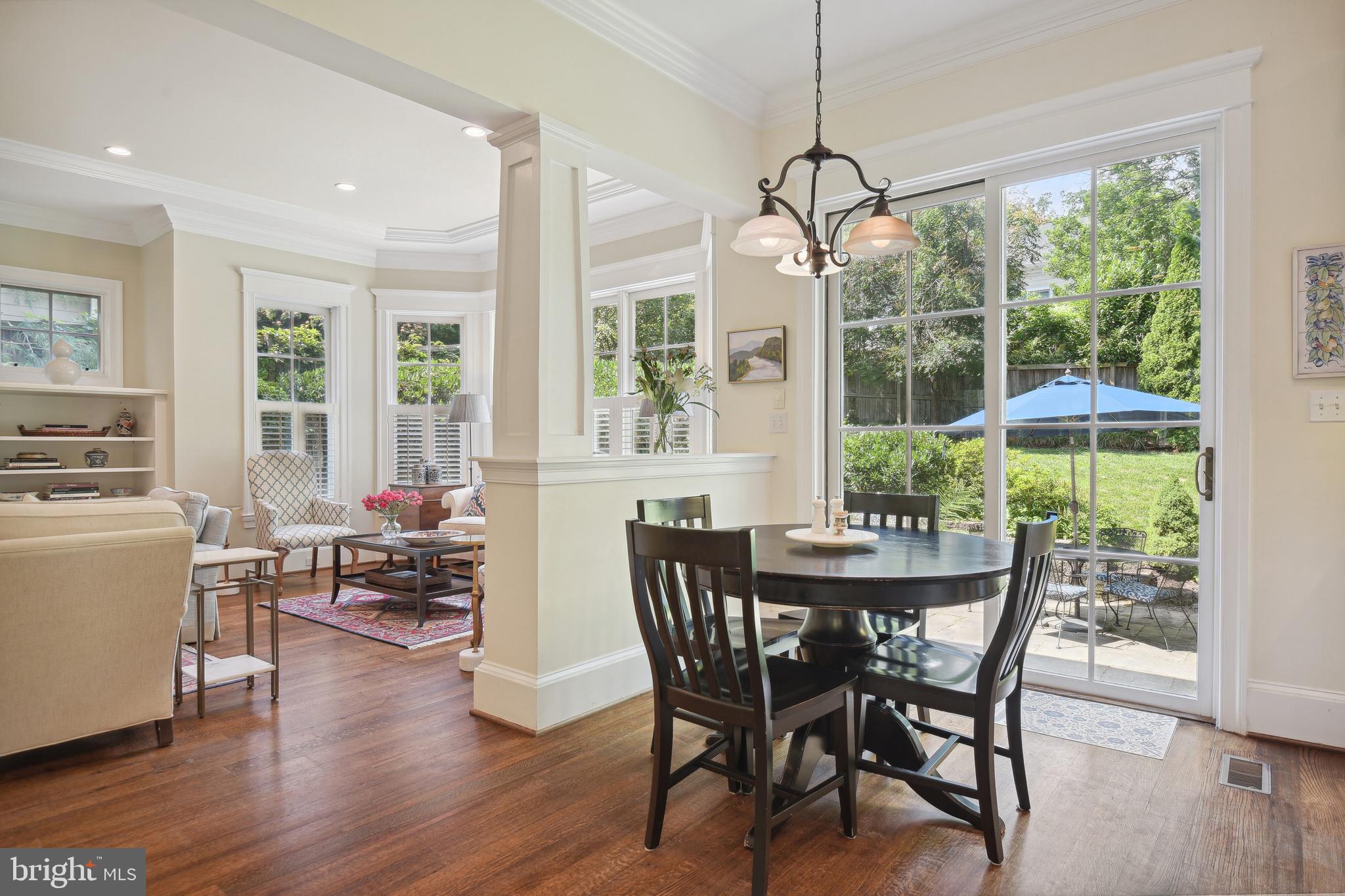4317 Rosedale Avenue Bethesda, MD 20814 - Photo 19 of 46 Breakfast Area opening to rear Patio