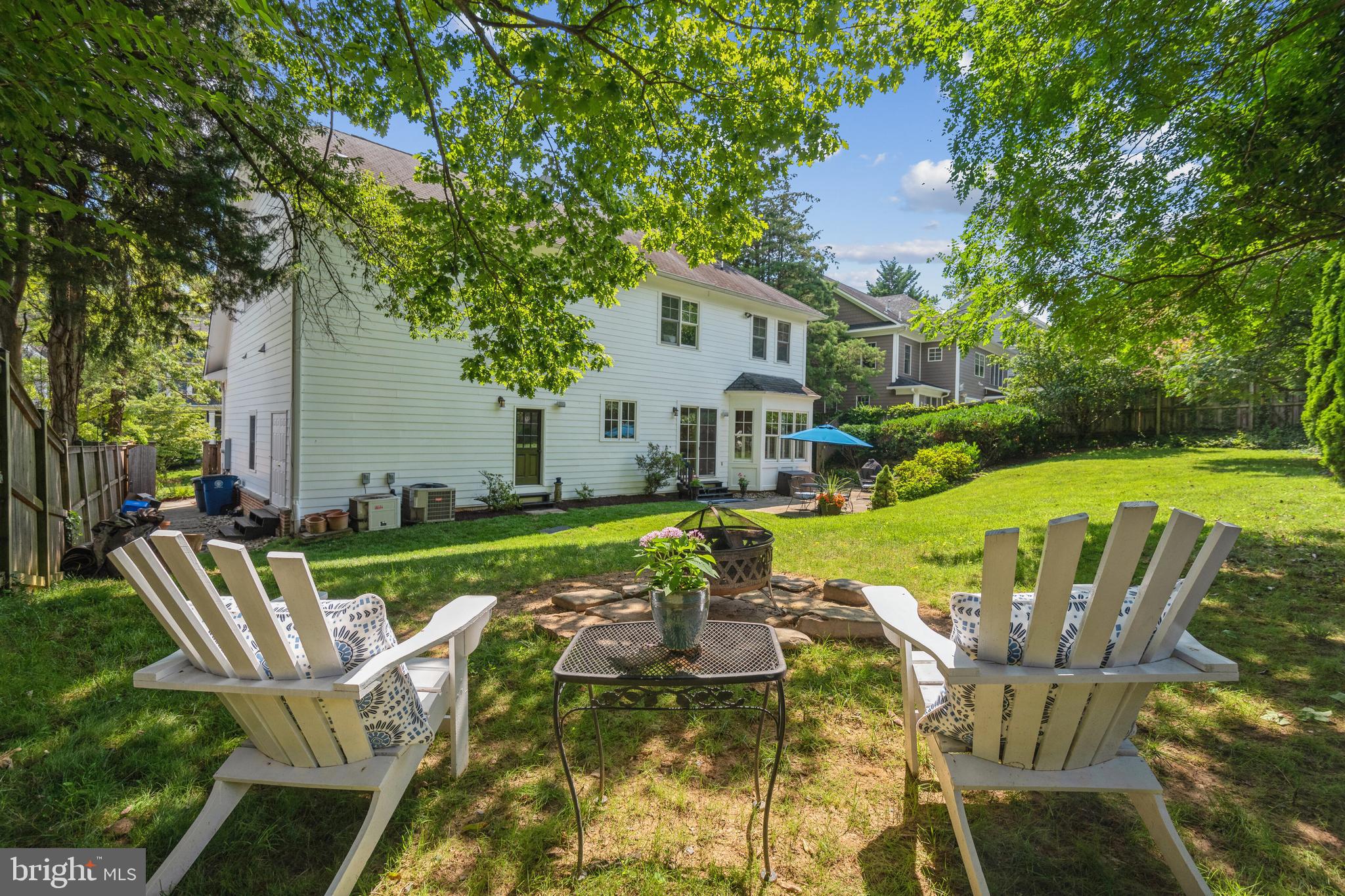 4317 Rosedale Avenue Bethesda, MD 20814 - Photo 43 of 46 Backyard with firepit