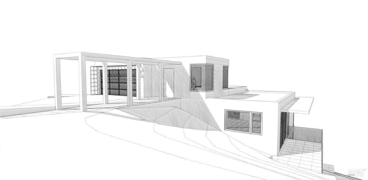 6 Pascale Court Napa, CA 94558 - Photo 20 of 30 Architectural rendering of possible home that can be built on the site