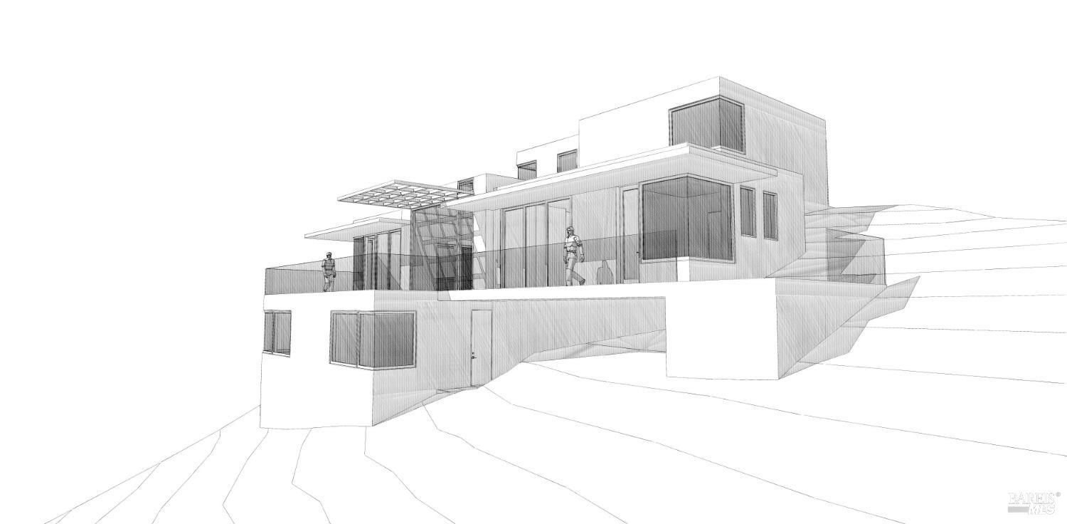 6 Pascale Court Napa, CA 94558 - Photo 21 of 30 Architectural rendering of possible home that can be built on the site