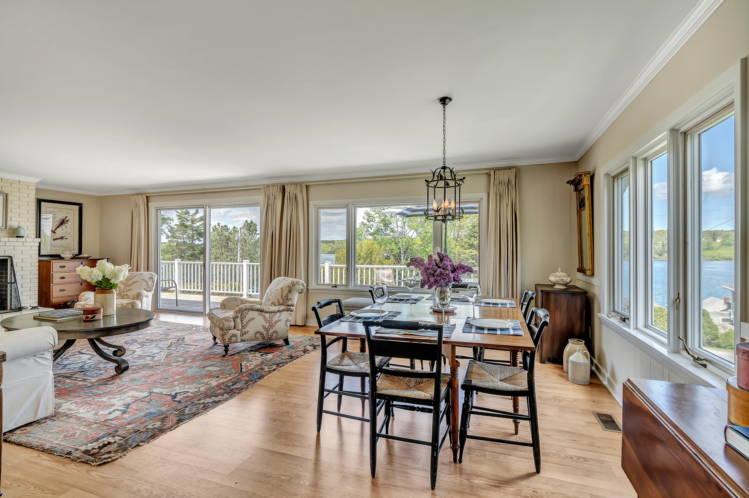 52 Paradise Road New Harbor, ME 04554 - Photo 13 of 42 Paradise Dining and Living Room