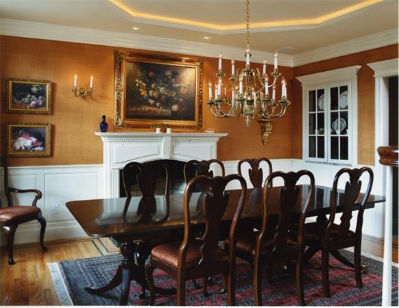 32 Clark Road Andover, MA 01810 - Photo 14 of 28 a dining room with furniture a rug and wooden floor