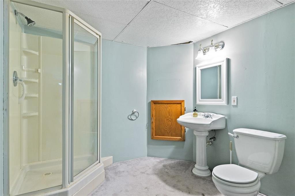 107 Indigo Road Mount Pleasant, PA 15666 - Photo 35 of 36 a bathroom with a sink a toilet and shower