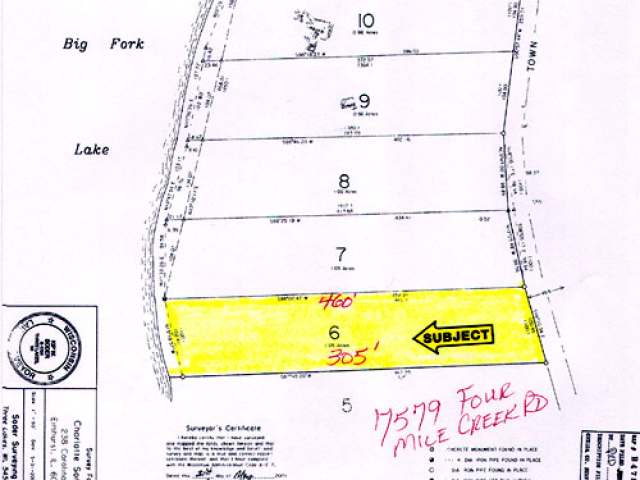 Four Fourmile Creek Road, Unit LOT 6 Three Lakes, WI 54562 - Photo 7 of 8 Gallery Image 7