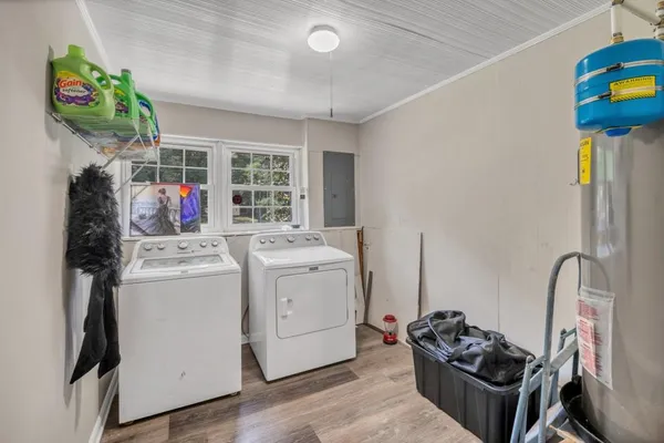 a room with storage and utility