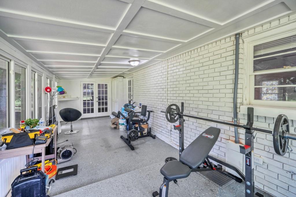 83 Summit Ridge Circle Southeast Cartersville, GA 30120 - Photo 22 of 32 a view of a room with gym equipment