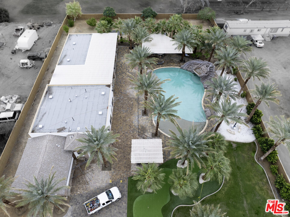 38580 Rancho Los Cerritos Drive, Unit S2 Indio, CA 92203 - Photo 32 of 44 an aerial view of a house with outdoor space