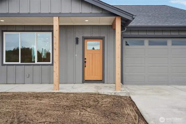 a view of front door of house