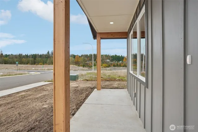 a view of a city from a room