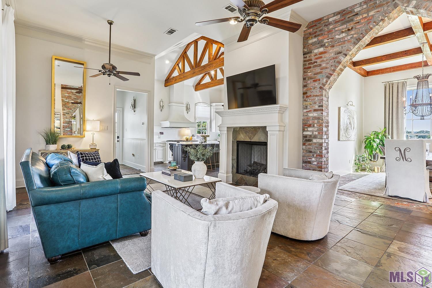 21550 Rabbit Run Drive Baton Rouge, LA 70817 - Photo 7 of 32 Sitting room with fireplace