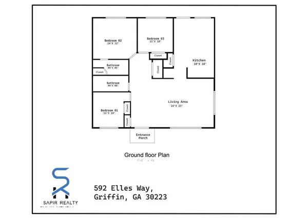 $1,350 | 592 Elles Way, Griffin, GA 30223