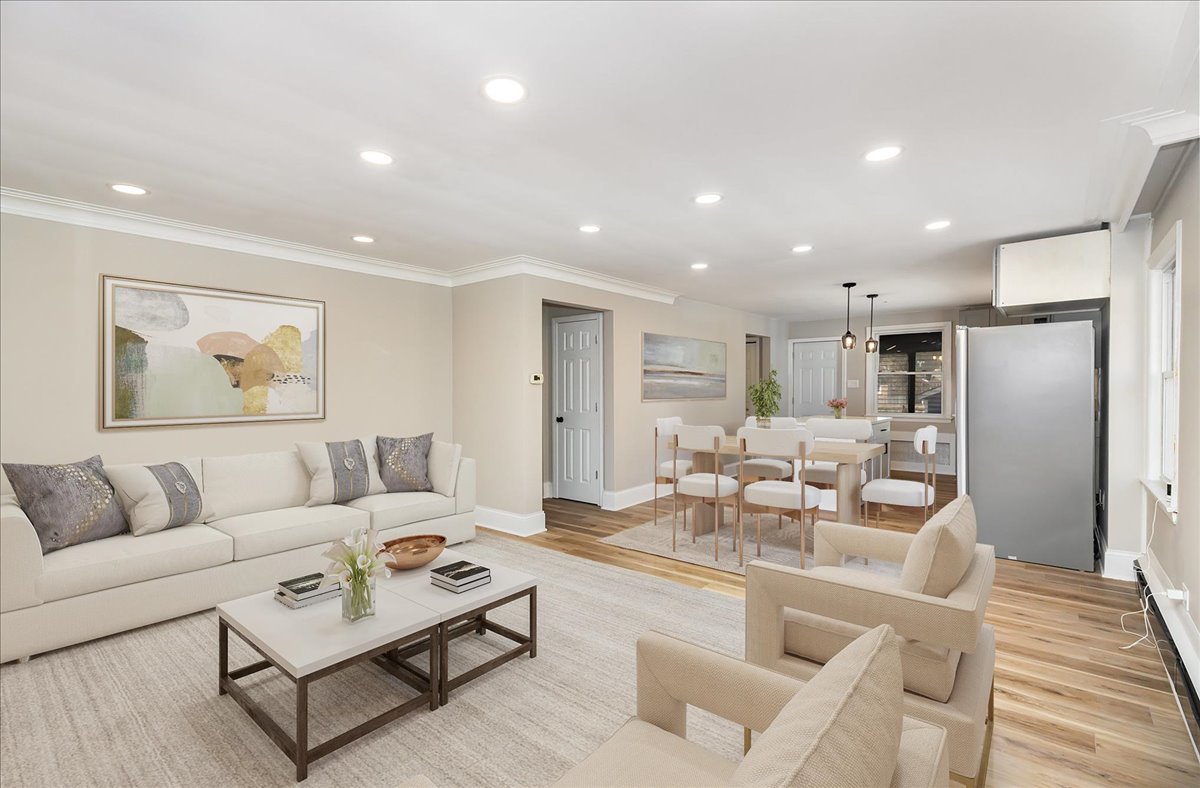 7332 South Honore Street Chicago, IL 60636 - Photo 2 of 27 a living room with furniture and a table