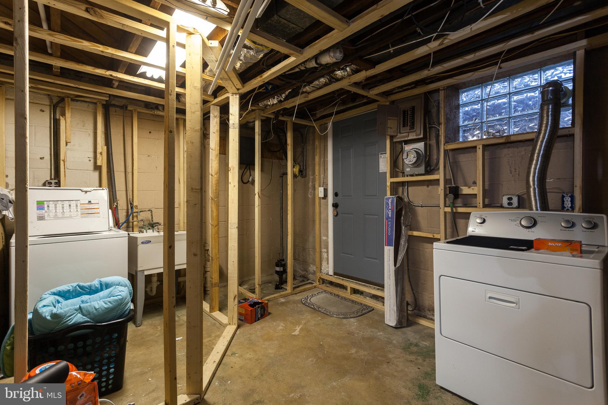 740 Arncliffe Road Baltimore, MD 21221 - Photo 19 of 25 Lower Level Laundry w/ Rough-Ins for Full Bath