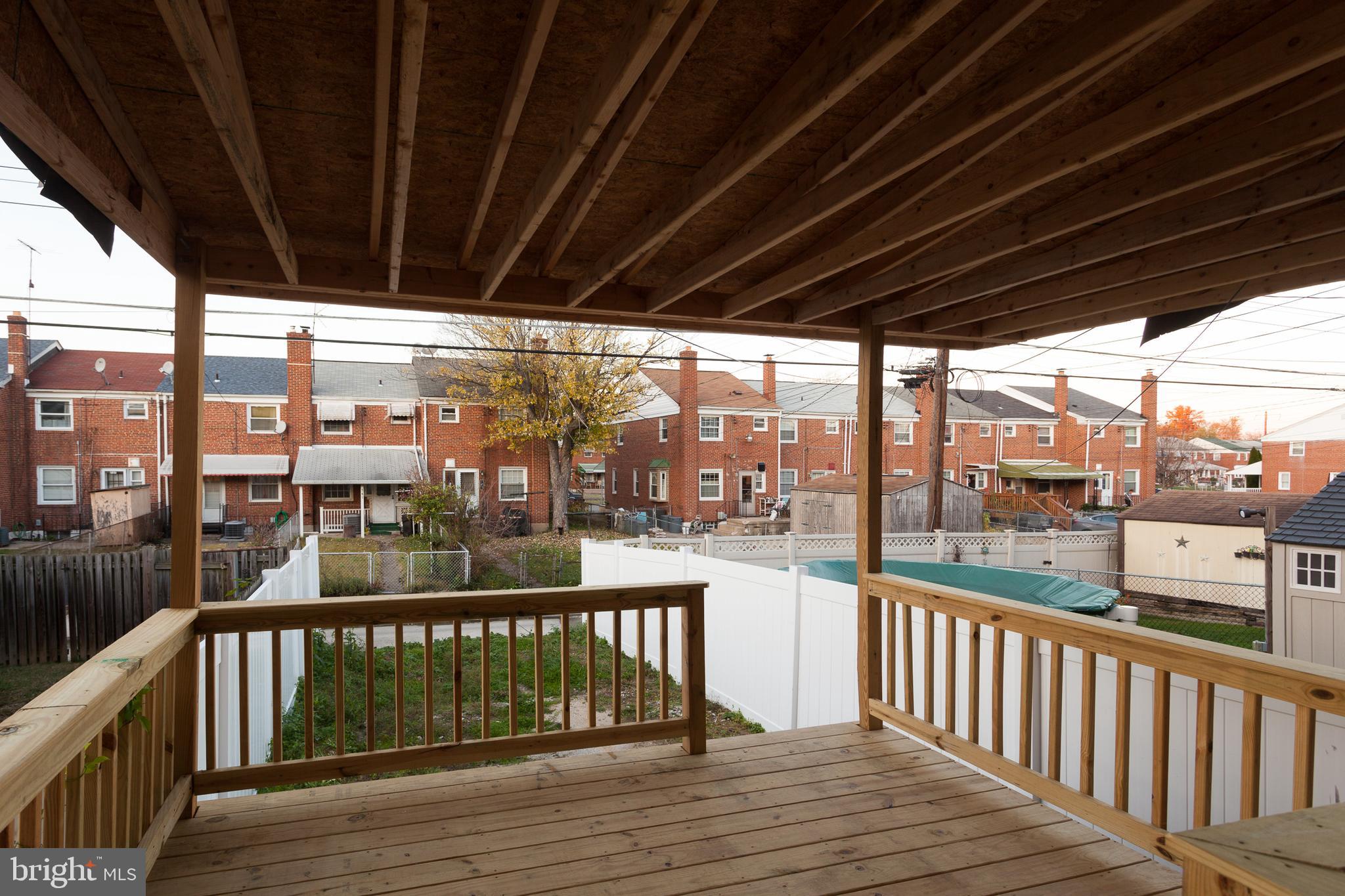 740 Arncliffe Road Baltimore, MD 21221 - Photo 20 of 25 Rear Covered Deck
