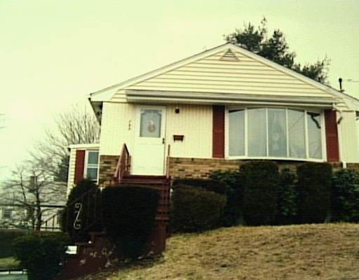 a front view of a house