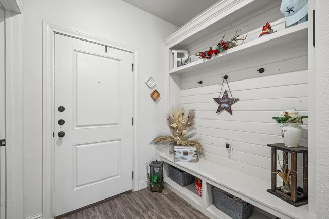 a room with storage and utility