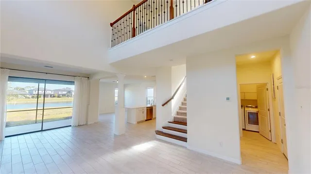 a view of entryway with a front door