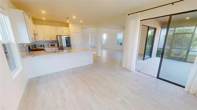 wooden floor in a room