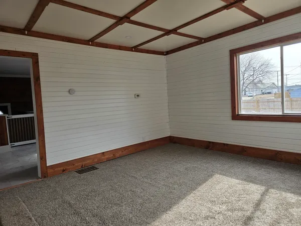 a view of a room with window