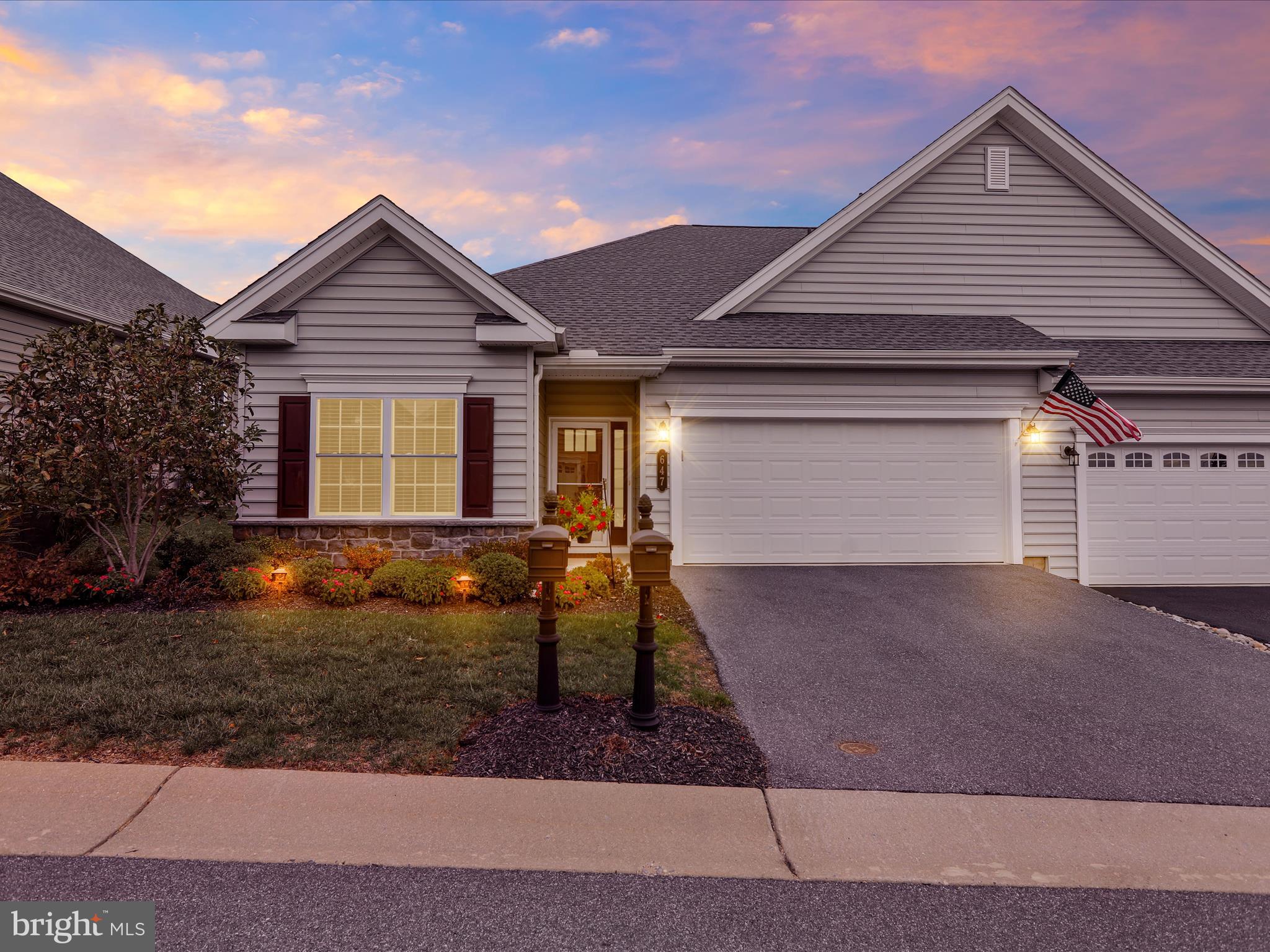 647 Allegiance Drive Lititz, PA 17543 - Photo 35 of 51 a front view of a house with garden