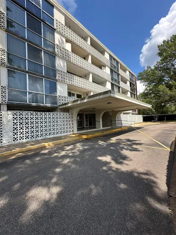 a front view of a building