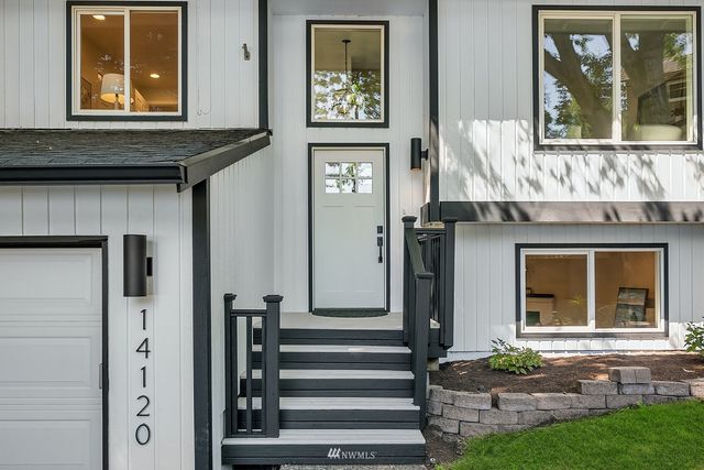 a view of a door of the house
