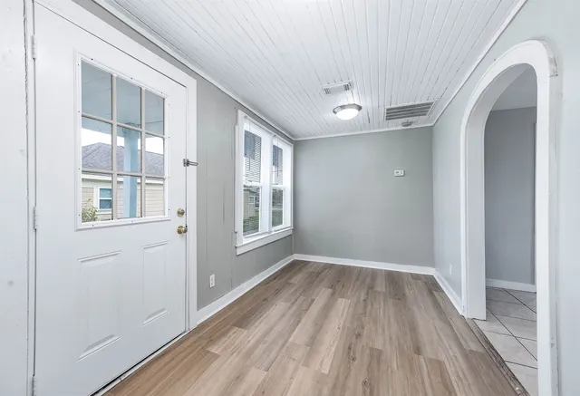 a view of livingroom with hardwood floor and window