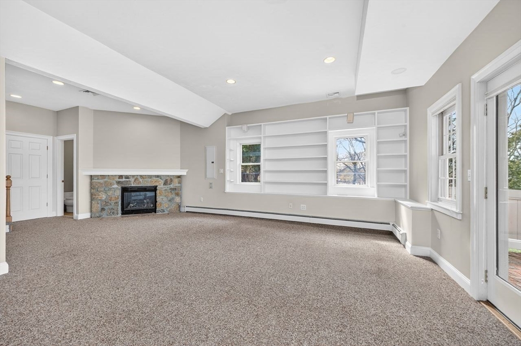 792 A Jerusalem Road Cohasset, MA 02025 - Photo 34 of 42 an empty room with windows and fireplace