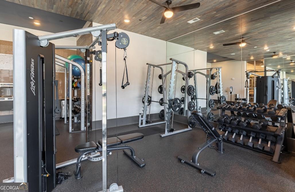 1486 Terrell Mill Road Southeast, Unit 449 Marietta, GA 30067 - Photo 22 of 25 a view of a room with gym equipment