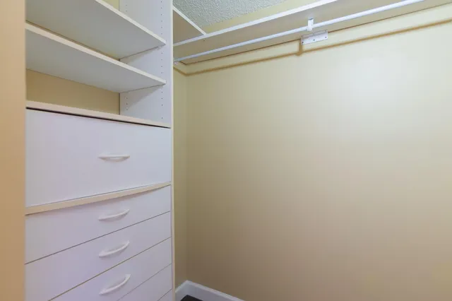 a view of walk in closet