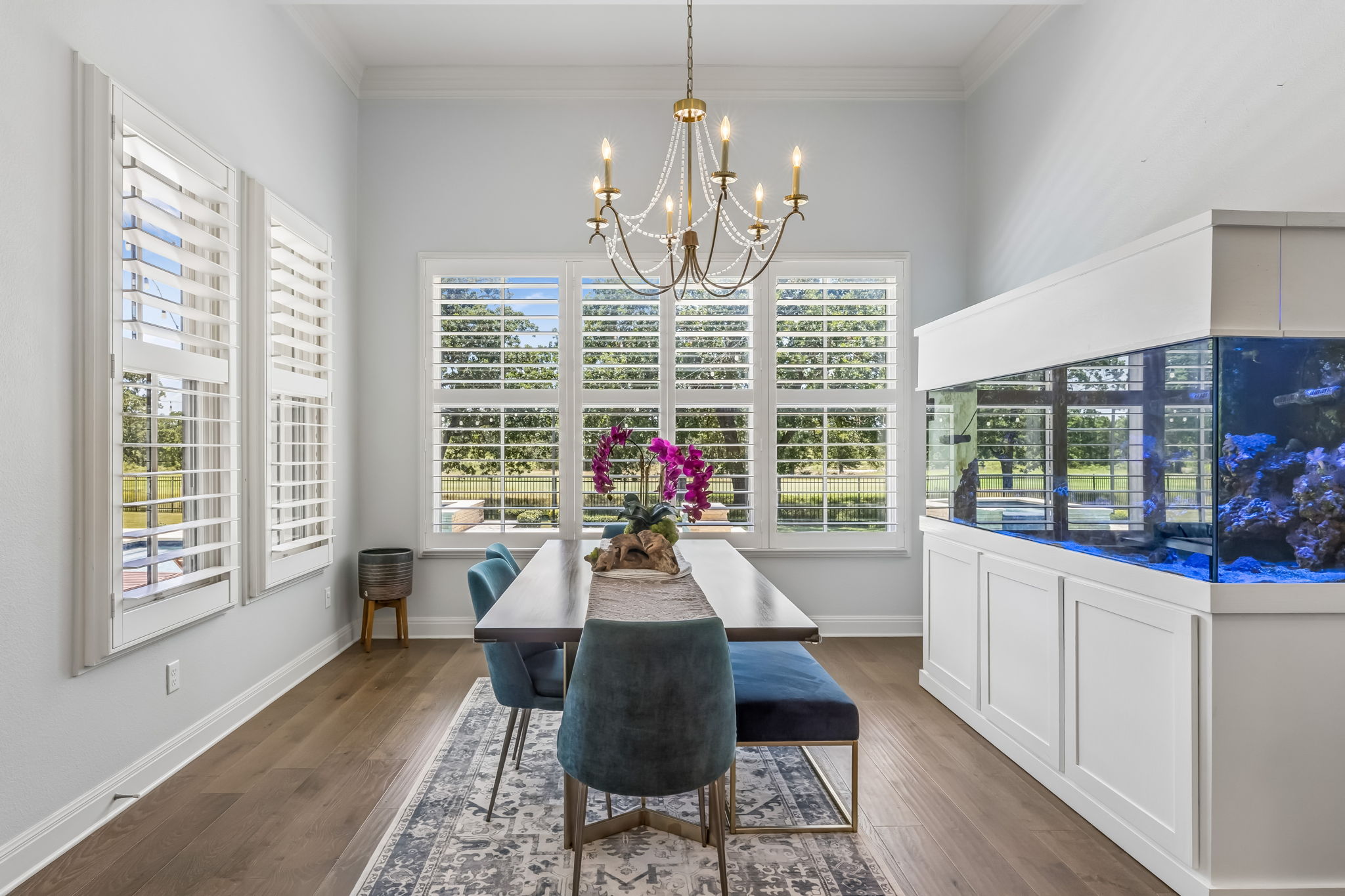 505 Flint Ridge Trail Georgetown, TX 78628 - Photo 15 of 40 The dining area is perfectly positioned for effortless entertaining.