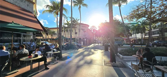 a view of outdoor space with seating area