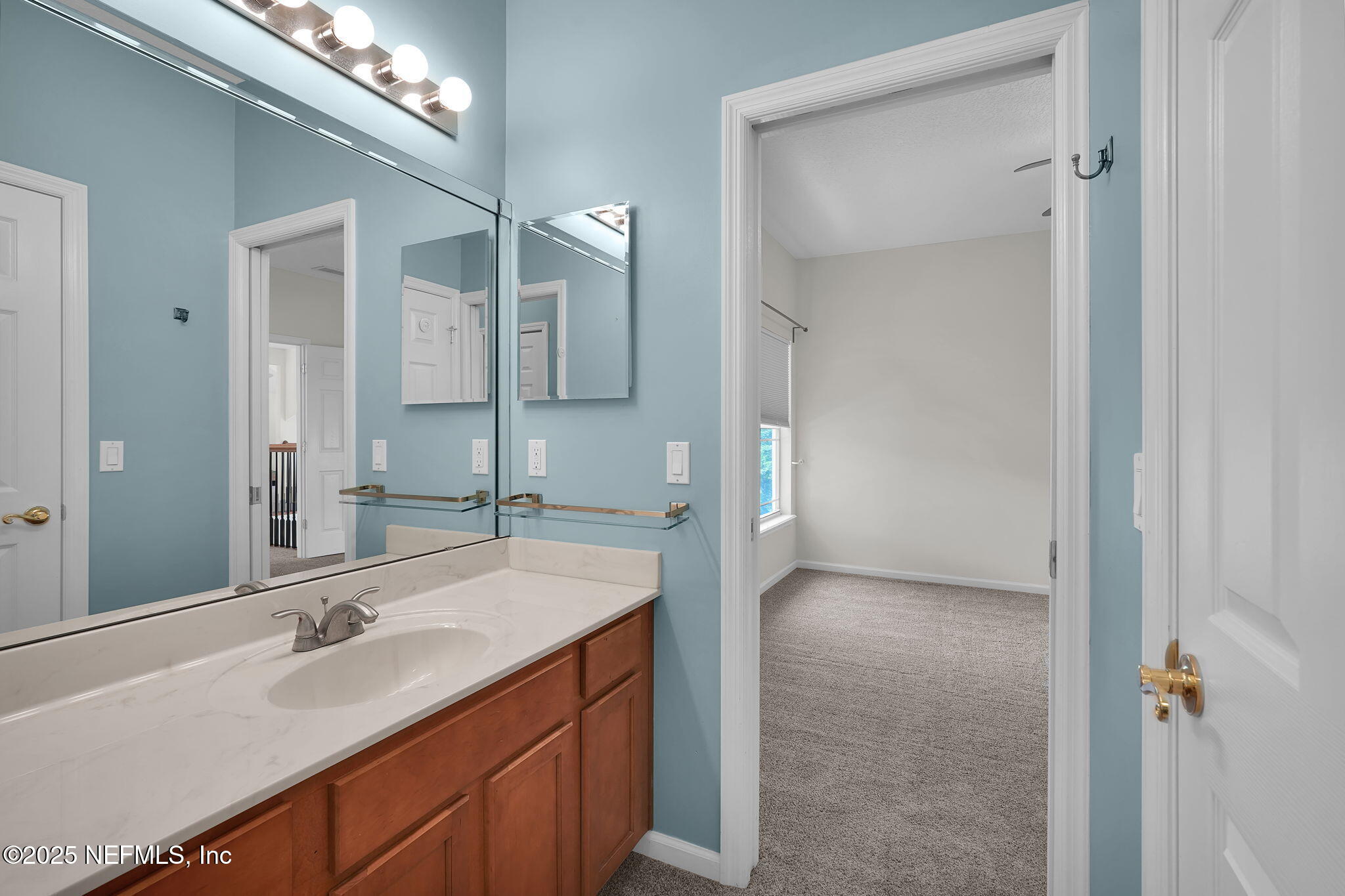265 Oak Common Avenue St. Augustine, FL 32095 - Photo 57 of 116 a bathroom with a sink and a mirror