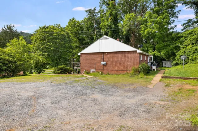 a backyard of a house