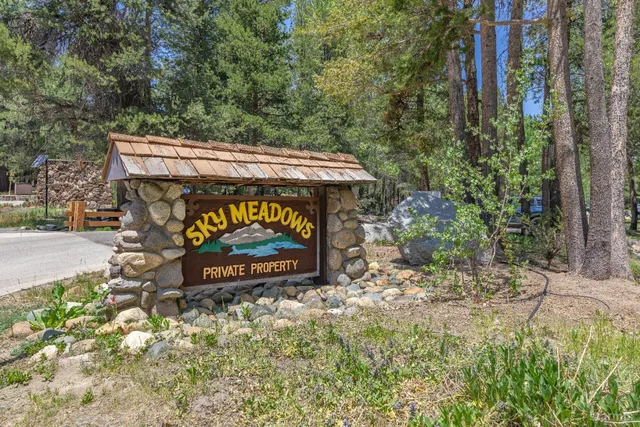 a sign on the side of the road