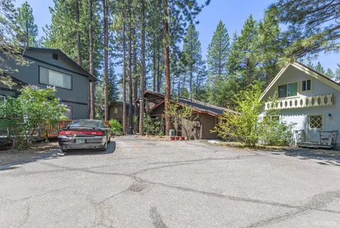 a car parked in front of a house